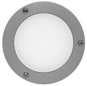 Πλαφονιέρα τοίχου Led 2,4W στρογγυλή στεγανή εξωτερική 9091 Lumen-3-909164-Γκρι 3-909164