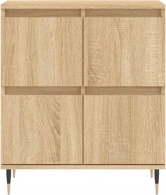 vidaXL Ντουλάπι 3 τεμ. Sonoma Δρυς από Επεξεργασμένο Ξύλο