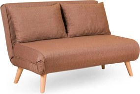 Διθέσιος Καναπές Κρεβάτι Καφέ FOLDE 80x120x79