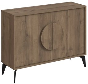 Μπουφές Gora pakoworld σε απόχρωση ανοιχτό καρυδί 110x35.6x82εκ