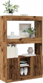 vidaXL Ντουλάπι Όψη Παλαιού Ξύλου 92x33x140 εκ. Επεξεργασμένο Ξύλο