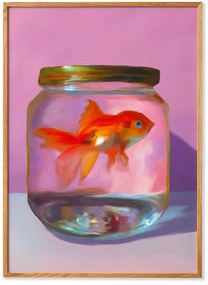 Πόστερ Fish - Ροζ Πορτοκαλί 30 x 40 PAPER COLLECTIVE