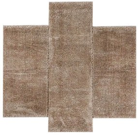 Χαλιά Κρεβατοκάμαρας (Σετ 3τμχ) Polcarpet Puffy Shaggy 1001 Brown