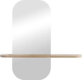 Καθρέπτης Lunaria pakoworld MDF σε φυσική απόχρωση 60x11.5x60εκ
