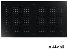 Almar Black matt PVD Κεφαλή εντοιχισμού οροφής 1 ροής E044088-400