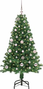 vidaXL Τεχνητό Χριστουγεννιάτικο Δέντρο με 150 LED Πράσινο 150 cm