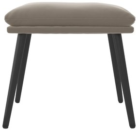 vidaXL Υποπόδιο Ανοιχτό Γκρι 45 x 29,5 x 39 εκ. Βελούδινο
