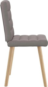 vidaXL Καρέκλες Τραπεζαρίας 4 τεμ. Taupe Υφασμάτινες