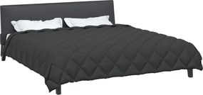 vidaXL Χειμερινό Παπλωματοθήκη Ανθρακί 200 x 200 cm Μικροΐνες