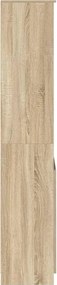 vidaXL Ντουλάπι Sonoma Δρυς 70x35x180 εκ. από Επεξεργασμένο Ξύλο