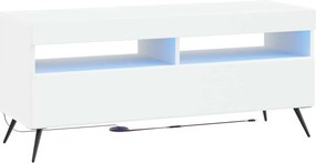 vidaXL Ντουλάπα LED Τηλεόρασης Λευκό Επεξεργασμένο Ξύλο