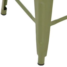 Σκαμπό μπαρ με πλάτη Utopia pakoworld μέταλλο σε λαδί απόχρωση 42x42x97εκ