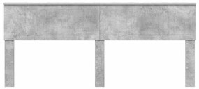 vidaXL Κεφαλάρι Σκυρόδεμα Γκρι 200 cm Επεξεργασμένο ξύλο