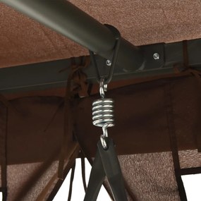 vidaXL Κιόσκι / Παγκάκι Κούνια Μετατρεπόμενο Χρώμα Coffee