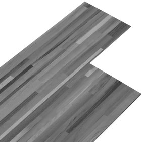 vidaXL Δάπεδο Μη Αυτοκόλλητο Ριγέ Γκρι 5,26 μ² / 2 χιλ. από PVC