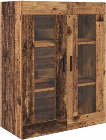 vidaXL Highboard 2 pcs Παλιό Ξύλο 69,5 x 34 x 180 εκ.