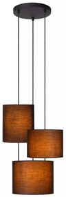 Φωτιστικό Κρεμαστό Lucide 45409-13-30 MAYA Μαύρο Ματ (Black Mat)|Χρυσό Χρώμα (Gold Coloured)