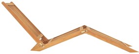 vidaXL Ξαπλώστρα από Μασίφ Ξύλο Teak