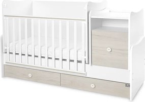 BED TREND PLUS NEW 70/160 WHITE/LIGHT OAK