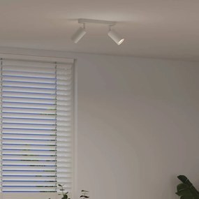vidaXL Σποτ οροφής με προβολείς Λευκό 26 x 6 x 16 εκ Μέταλλο