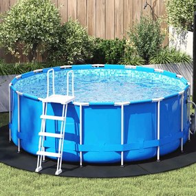 vidaXL Εδαφοκάλυψη Πισίνας Μαύρο Ø 244 cm Μη Υφαμένο Ύφασμα