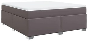 ΚΡΕΒΑΤΙ BOXSPRING ΜΕ ΣΤΡΩΜΑ ΓΚΡΙ 180X200 ΕΚ. ΣΥΝΘΕΤΙΚΟ ΔΕΡΜΑ 3285223