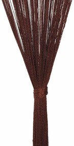 vidaXL Κουρτίνες με Κρόσσια 2 τεμ. Καφέ 100 x 250 εκ.