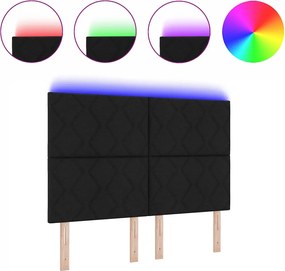 vidaXL Κεφαλάρι Μαύρο 160 cm ύφασμα