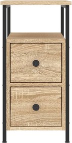 vidaXL Κομοδίνο Sonoma Δρυς 30 x 60 x 60 εκ. από Επεξεργασμένο Ξύλο