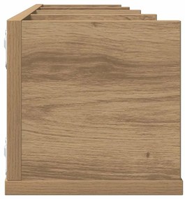vidaXL Ραφιέρα Τοίχου CD Τεχνίτης Δρυς 100x18x18 εκ Επεξεργασμένο Ξύλο
