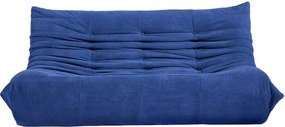 Compressed Nextdeco καναπές τριθέσιος Togo μπλε Υ70x174x102εκ.
