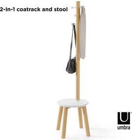Umbra Pillar καλόγερος ρούχων ξύλο/μέταλλο 165X50εκ.1014257-668