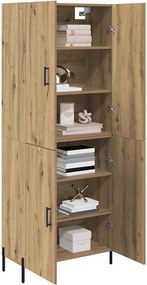 vidaXL Highboard Artisan Oak 69,5 x 34 x 180 εκ. Επεξεργασμένο ξύλο