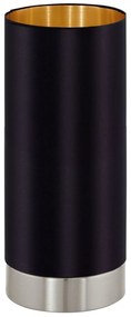 Φωτιστικό Επιτραπέζιο Maserlo 95117 Black Eglo Μέταλλο,Ύφασμα
