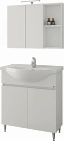 Drop Alfa 75 White Gloss 75x51 - Πάγκος με Νιπτήρα &amp; Κρυφοντουλαπο