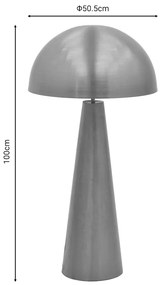 Φωτιστικό δαπέδου Jandie Inart E27 χρυσό μέταλλο Φ50.5x100εκ