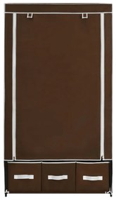 vidaXL 282458  Wardrobe Brown 87x49x159 cm Fabric