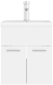 vidaXL Ντουλάπι Μπάνιου με Ενσωμ. Νιπτήρα Λευκό από Επεξεργασμένο Ξύλο