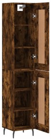 vidaXL Ντουλάπι Καπνιστή δρυς 34,5x34x180 εκ. από Επεξεργασμένο Ξύλο