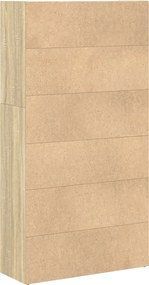 vidaXL Βιβλιοθήκη Sonoma Δρυς 80x30x152 εκ. από Επεξεργασμένο Ξύλο
