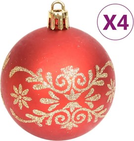 vidaXL Σετ Μπάλες Χριστουγεννιάτικες 70 τεμ. Χρυσές και Κόκκινες