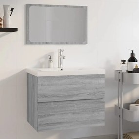 vidaXL Σετ Επίπλων Μπάνιου Γκρι Sonoma Επεξεργασμένο Ξύλο