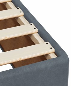 ΚΡΕΒΑΤΙ BOXSPRING ΜΕ ΣΤΡΩΜΑ ΣΚΟΥΡΟ ΓΚΡΙ 120X200 ΕΚ. ΒΕΛΟΥΔΙΝΟ 3290889