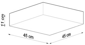 Sollux Φωτιστικό οροφής Horus 3,PVC,3xE27/60w