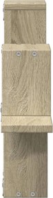 vidaXL Ράφι Τοίχου Sonoma Δρυς 104,5x10x43 εκ. από Επεξεργασμένο Ξύλο