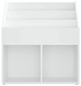 vidaXL Παιδική Ραφιέρα Περιοδικών Λευκή 71x30x78,5 εκ. από Μοριοσανίδα