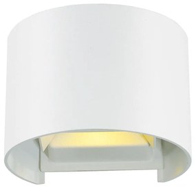 Φωτιστικό Τοίχου-Απλίκα Led Round Greg 4188700 White Viokef Metal
