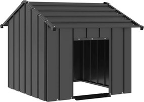 vidaXL Σπιτάκι σκύλου με οροφή 85x107x81 cm Γαλβανισμένος χάλυβας