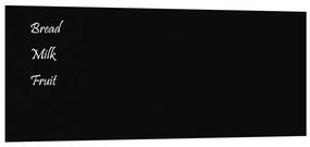 vidaXL Πίνακας Επιτοίχιος Μαγνητικός Μαύρος 100 x 40 εκ. Ψημένο Γυαλί