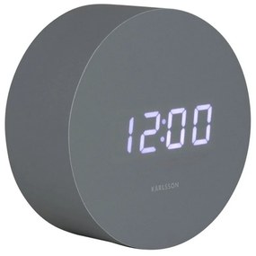 Ρολόι Επιτραπέζιο - Ξυπνητήρι Spry Round KA5981GY 9x4,3cm Grey Karlsson Mdf